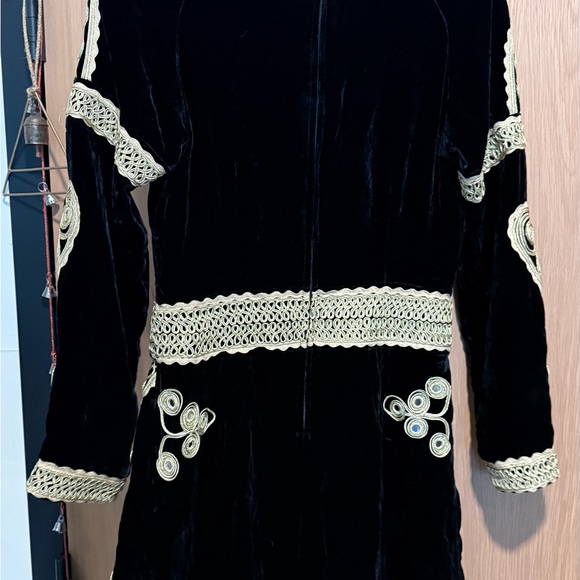 For Love And Lemons Paris Black and Gold Mini Dress - Picture 3 of 5